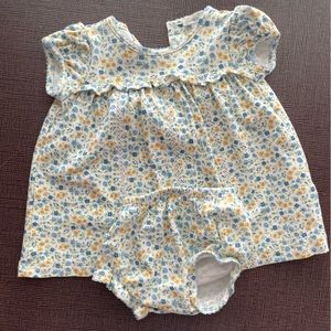 Kissy kissy floral dress and bloomer 3-6